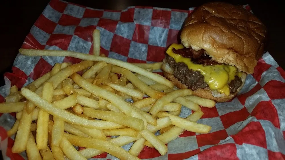 Bacon Double Cheeseburger and Small Fries